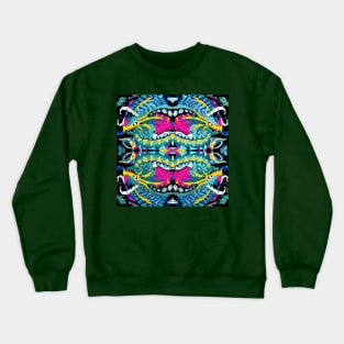 the kraken octopus kaiju monster in madness pattern Crewneck Sweatshirt